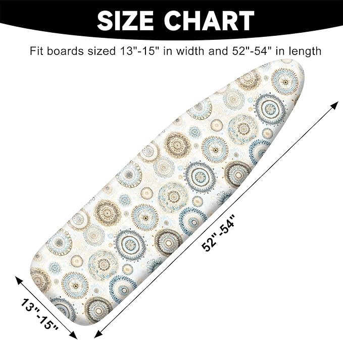 Ironing Board Cover 15"x54", Standard Size Replacement Iron Board Covers