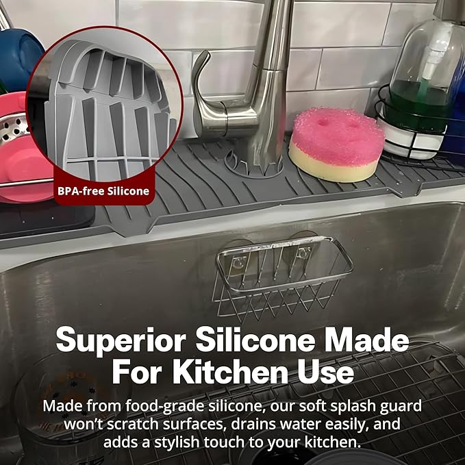 ODRAGO Silicone Kitchen Sink Splash Guard