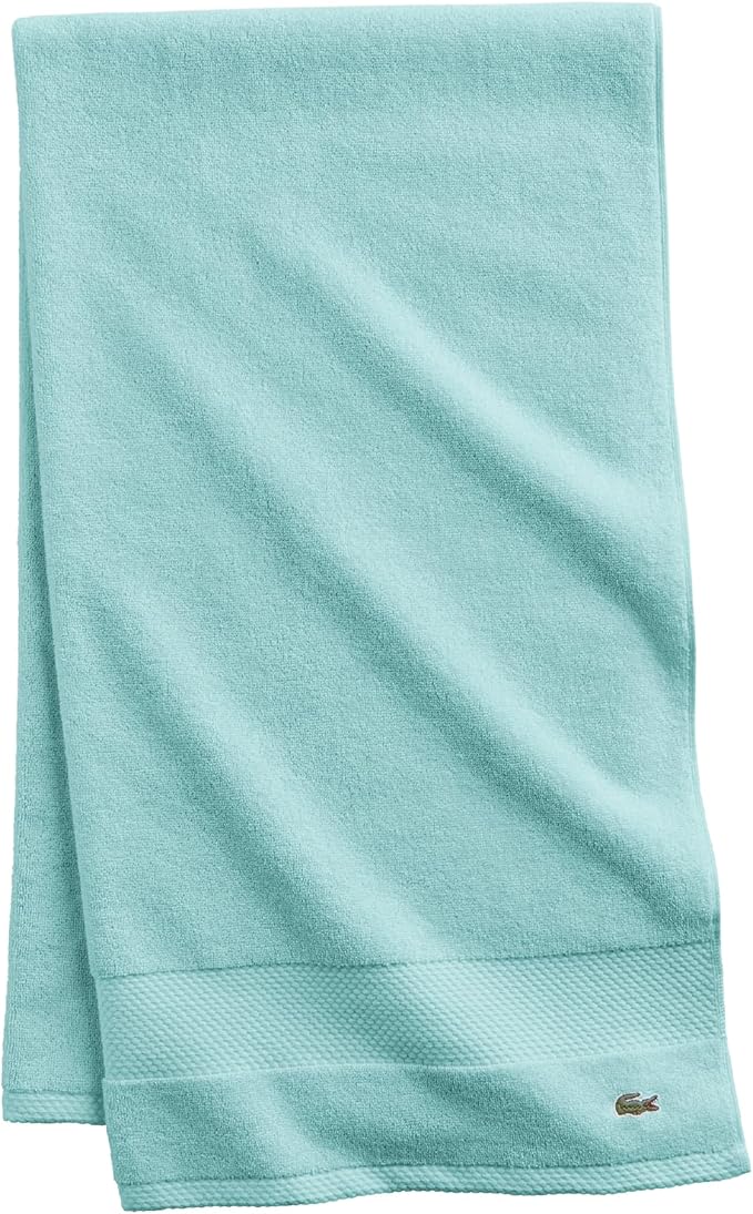 Lacoste Heritage 100% Supima Cotton Bath Sheet, Premium Super Soft Bath Towel