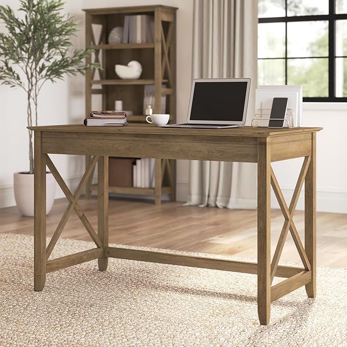 Bush Home Key West 48W Writing Desk in Reclaimed Pine