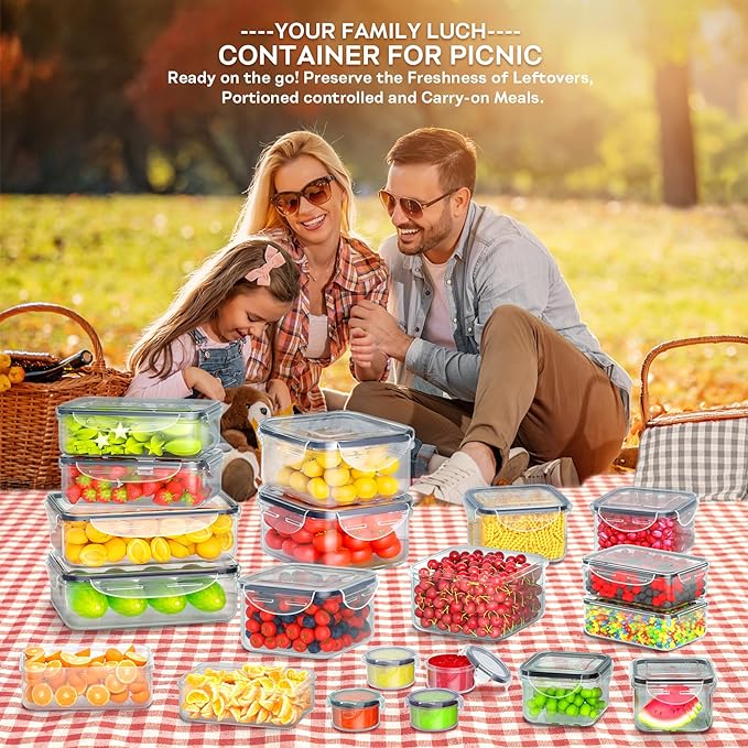 40 PCS Food Storage Containers