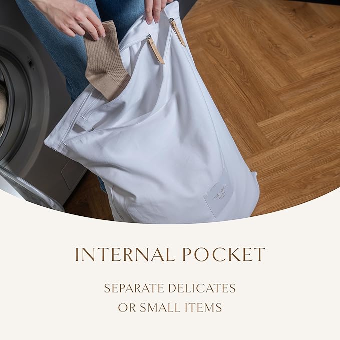Hayden Hill Luxury Organic Cotton Travel Laundry Bags