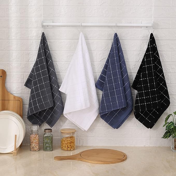 Mordimy 100% Cotton Terry Cloth Kitchen Towels, Super Soft and Absorbent Dish