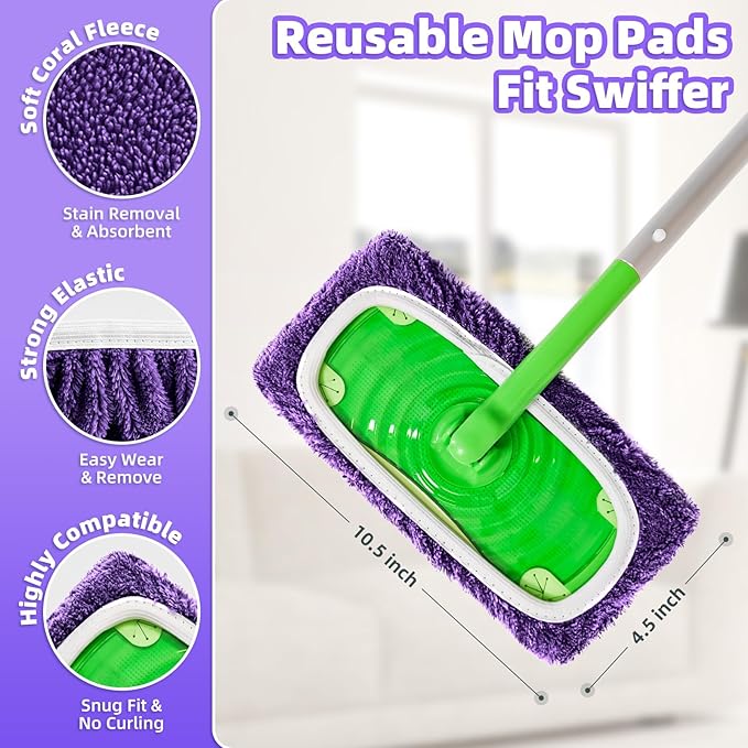 Reusable Mop Pads Compatible
