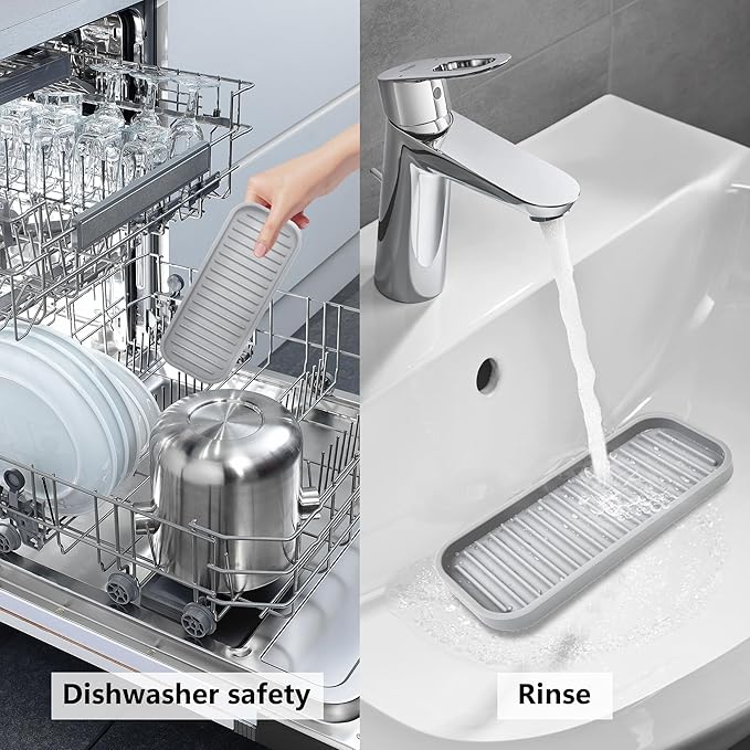 Silicone Sponge Holder 2 Pack, Dish Soap Holder