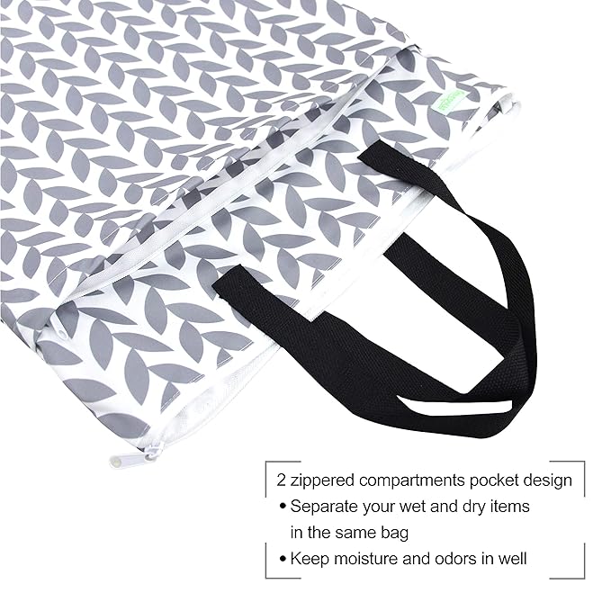 wegreeco Reusable Hanging Wet Dry Cloth Diaper Bag
