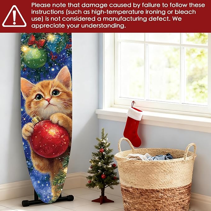 Nuxovilar Ironing Board Covers Winter Kitten