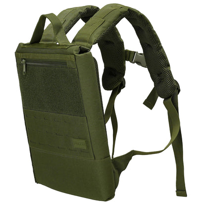 Polyfit Rucking Backpack 2.0 - Weighted Ruck Pack for Weight Plates - Patent Pending Side-Loading Rucksack for Walking, Running, Rucking, Strength and Endurance Training - Green