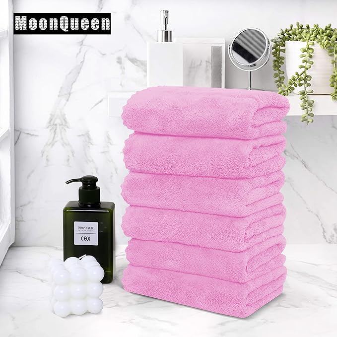 MOONQUEEN 6 Pack Premium Hand Towels