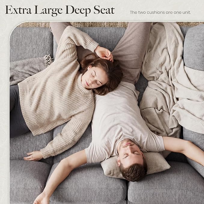 Belffin 111" Cloud Sectional Sleeper Sofa