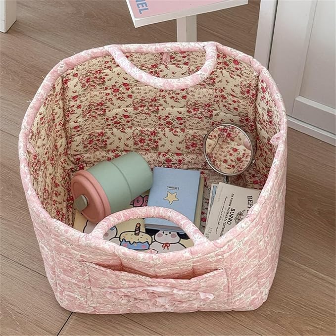 Quilted Fabric Storage Basket