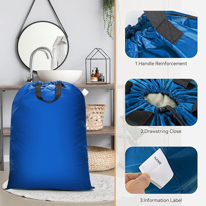 Extra Large Laundry Bag With Handles, Heavy Duty, Travel Laundry Bag