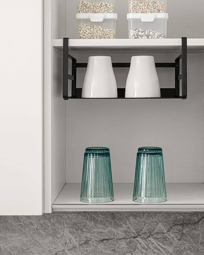 Nxconsu 2Pack Under Shelf Storage Basket Organizer Hanging Holder