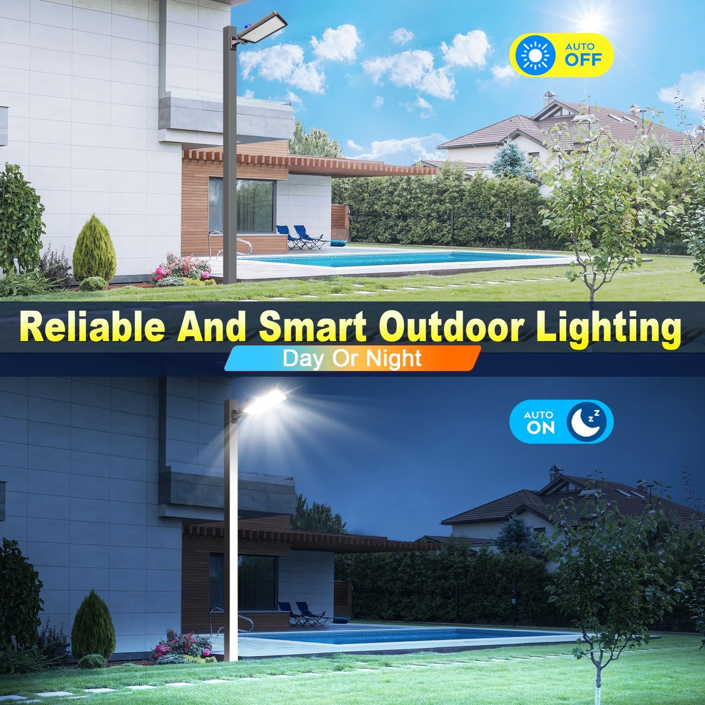 Tomourd 2 Pack 480W LED Parking Lot Light 72000LM Shoe Box Street Light with Dusk to Dawn Photocell, 5000K IP65 Waterproof Adjustable Wall Mount, Commercial Flood Light for Large Area, 110-277V