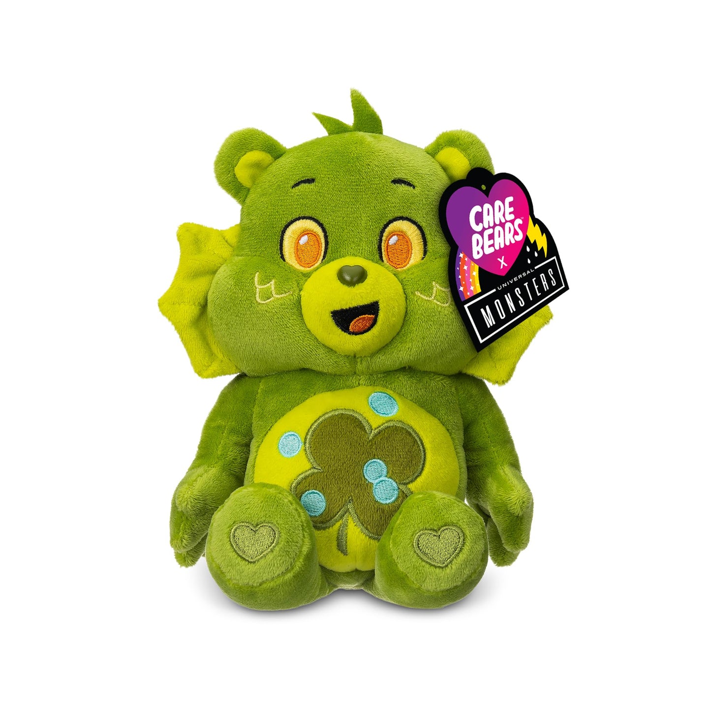 Care Bears Basic Fun, Good Luck as the Creature from the Black Lagoon, Universal Monsters 22cm Plush, Cuddly Toys for Children, Cute teddy bear, Suitable for Girls and Boys Ages 4+