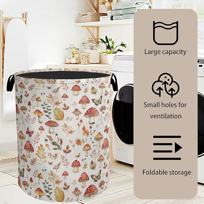 Cute Mushroom Laundry Hamper