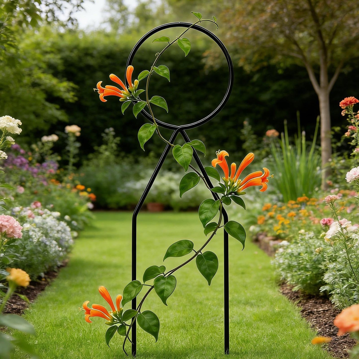 Indoor Plant Trellis - 34cm Heavy Duty Weather Resistant Support,Trellis for Climbing Plants Outdoor | for Potted Ivy Vine Houseplants Flower Yard Patio Porch Landscape Balcony