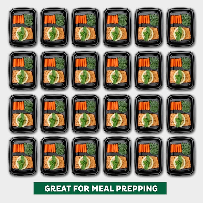 Freshware Meal Prep Containers 15 Count Compartment Food Storage Containers