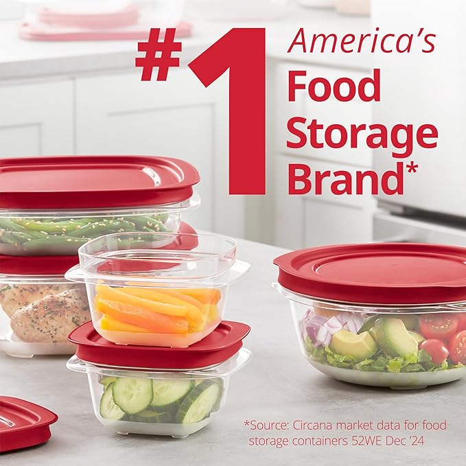Rubbermaid EasyStore Containers, 38-Piece Set, Food Storage Containers