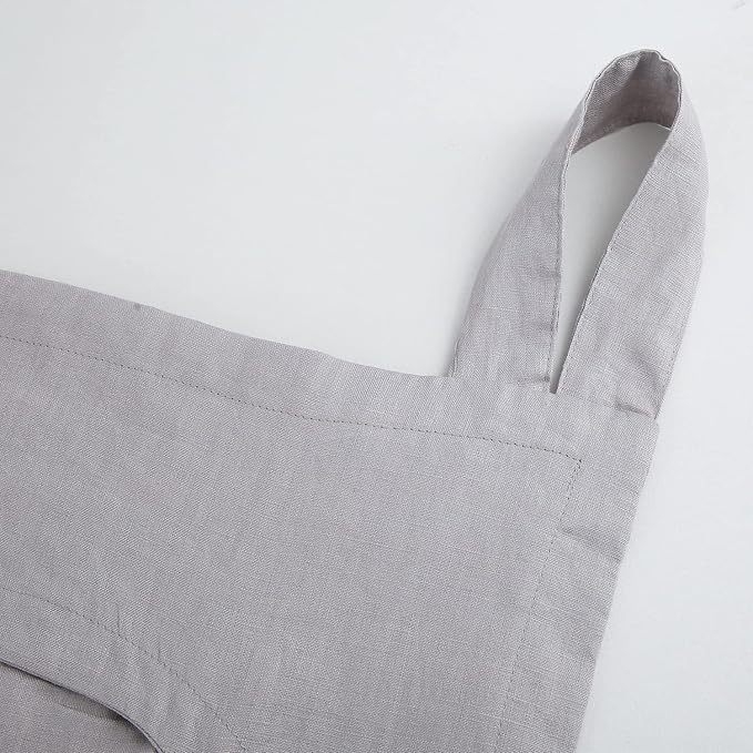 Amazhiyu 100% Linen Door Hanging Laundry Hamper Bag, 19x27 Inches