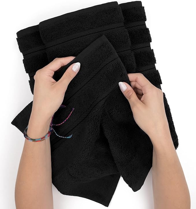 American Soft Linen Premium 3 Piece Towel Set, 1 Bath Towel 1 Hand Towel 1