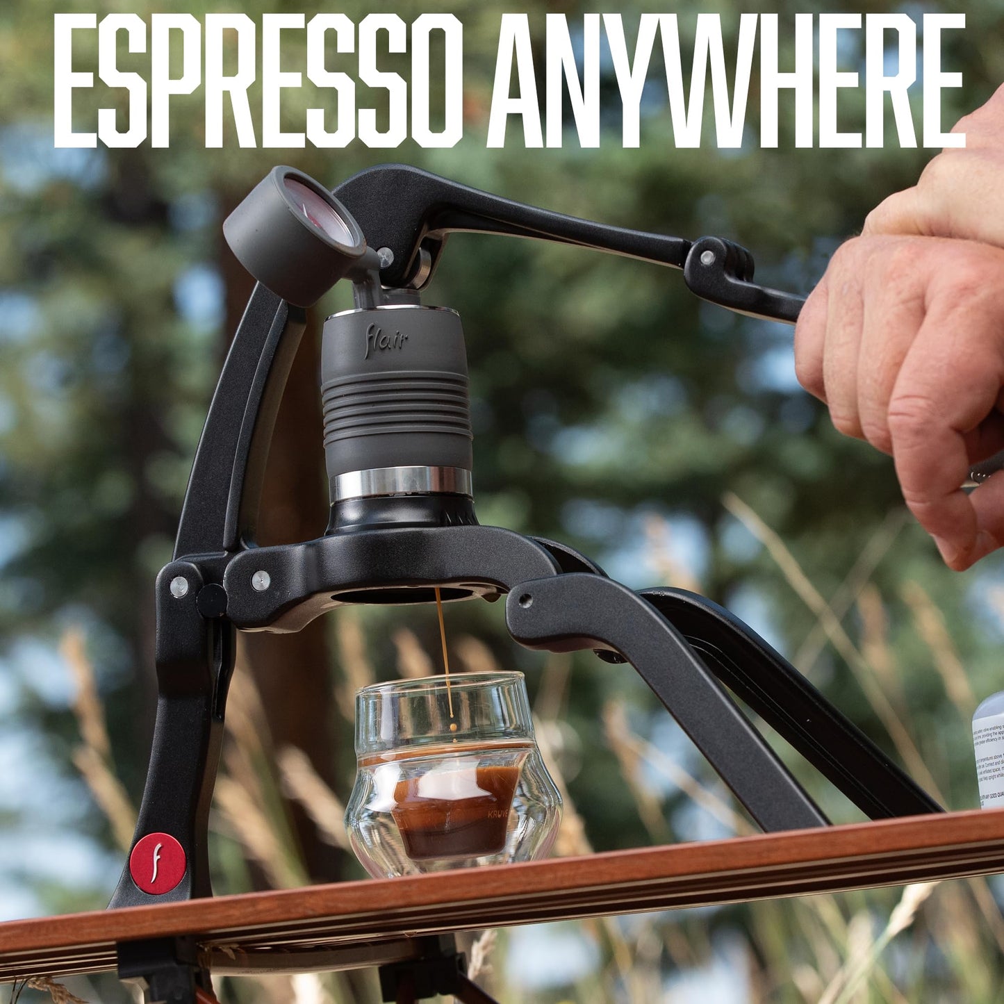 Flair 2GO: Portable, Collapsible Lever Espresso Machine for 9BAR Espresso Anywhere (Grounds Model)