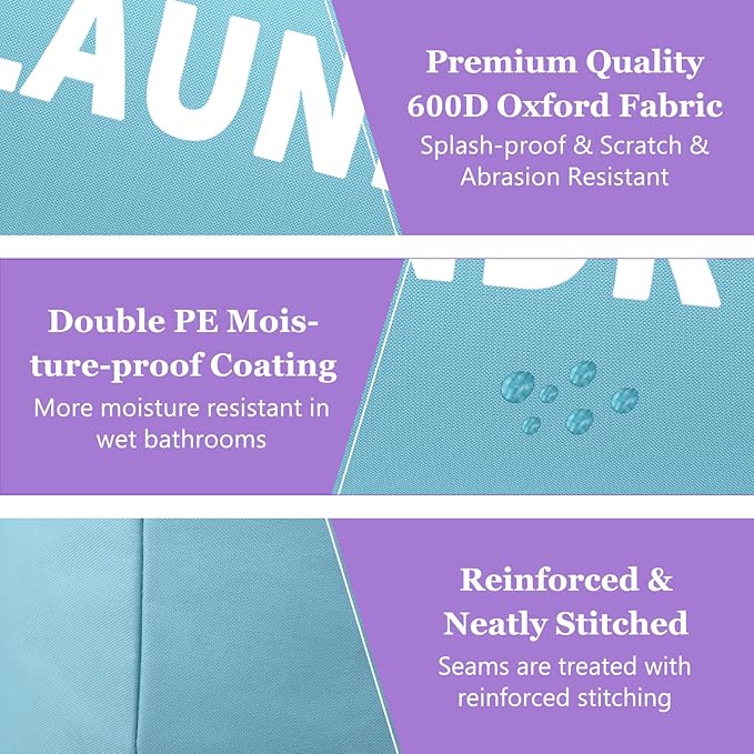 Set of 2 Collapsible Laundry Baskets
