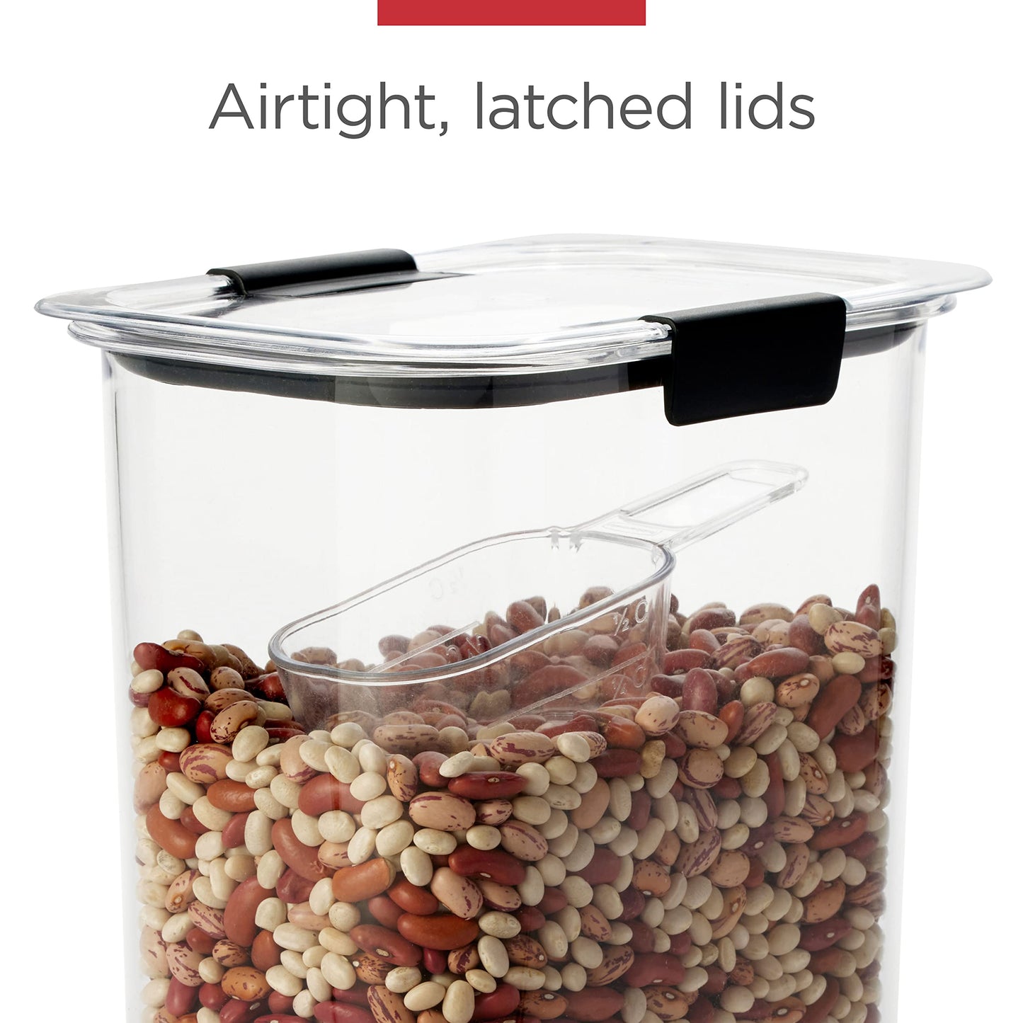 Rubbermaid Brilliance BPA-Free Airtight Food Storage Containers with Lids Set of 20 with Scoops Perfect for Kitchen and Pantry Organization