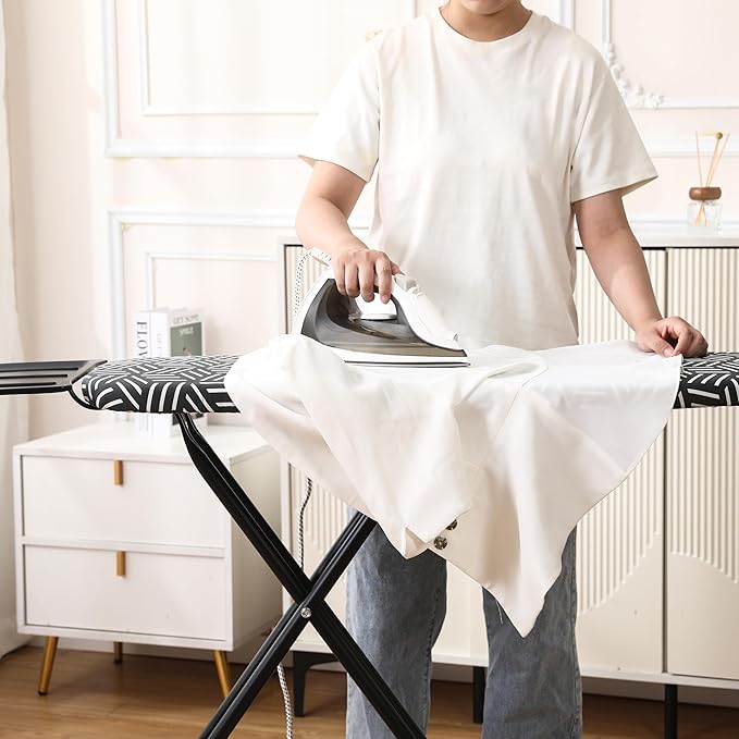caius Ironing Board, Height Adjustable Heavy Duty Metal Iron Board