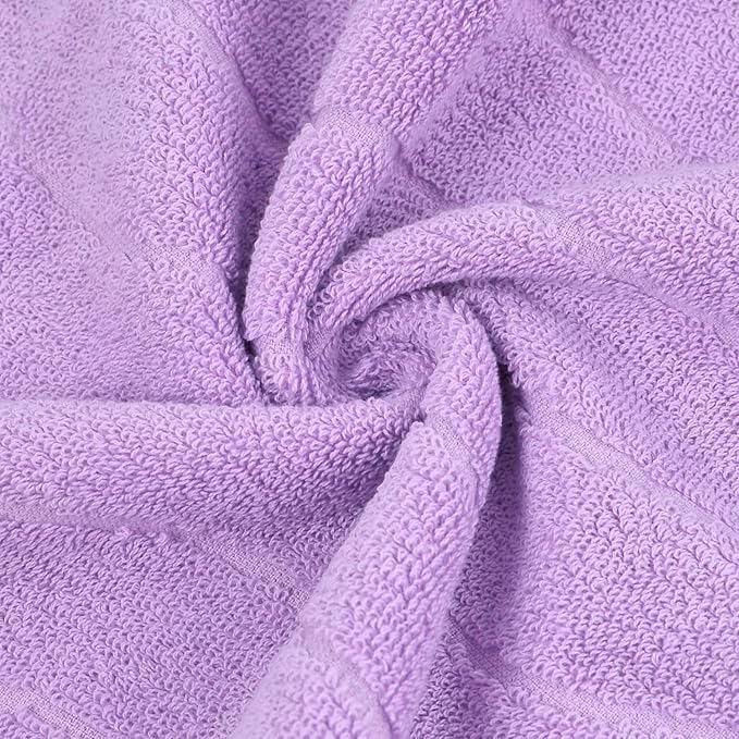 2-Piece Cotton Hand Towels Lavender, Ultra Soft and Highly Absorbent Towels