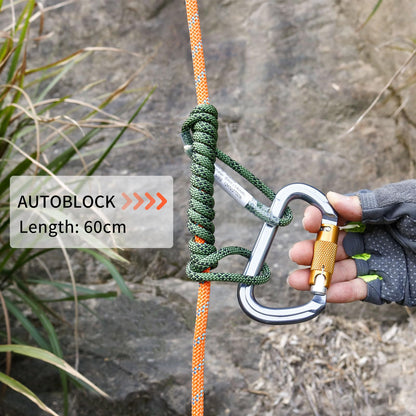 NewDoar 6mm (1/4") Prusik Cord Pre-Sewn 12KN/2700lb Aramid Auto Block Cord High Strength Prusik Arborist Rope for Outdoor Climbing Arborist Rescue Mountaineering-30cm/12''/3pcs