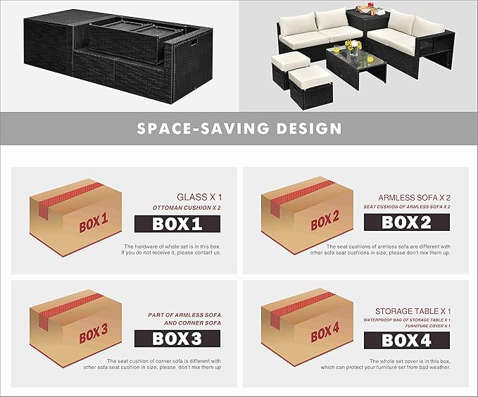 Tangkula 8 Pieces Patio Furniture Set