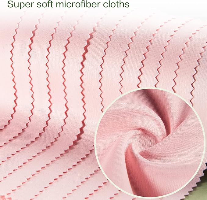 Eyeglass Cleaning Cloth Glasses Cleaner 12Pack Microfiber Lens Cleaner Eyewear