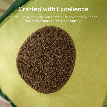 Phantoscope Papaya Shaped Throw Pillow, Fruit Themed Cushion for Couch, Bed and Chair, Pink, 10 x 15 inches