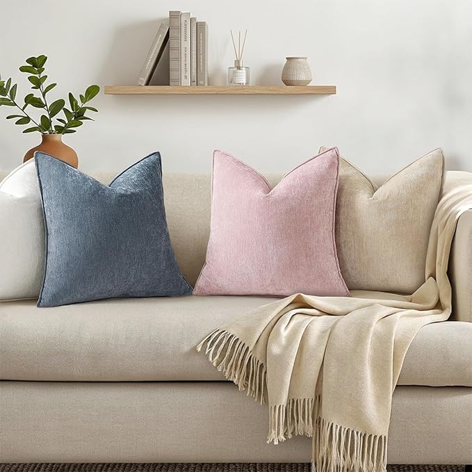 decorUhome Summer Couch Throw Pillow Covers 16x16 Set of 2, Decorative Soft