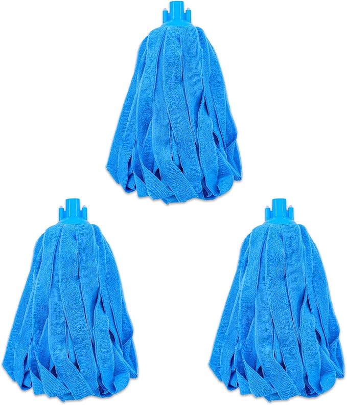 Microfiber Cloth String Mop Head Refill, Loop End Screw On Mop Head Compatible