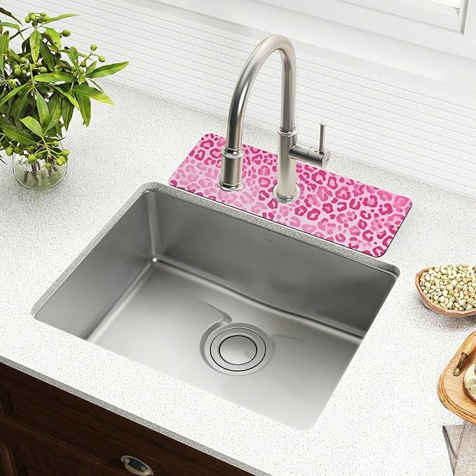 Kitchen Sink Splash Guard 1 PC 30 Inch Sink Faucet Mat Splash Guard