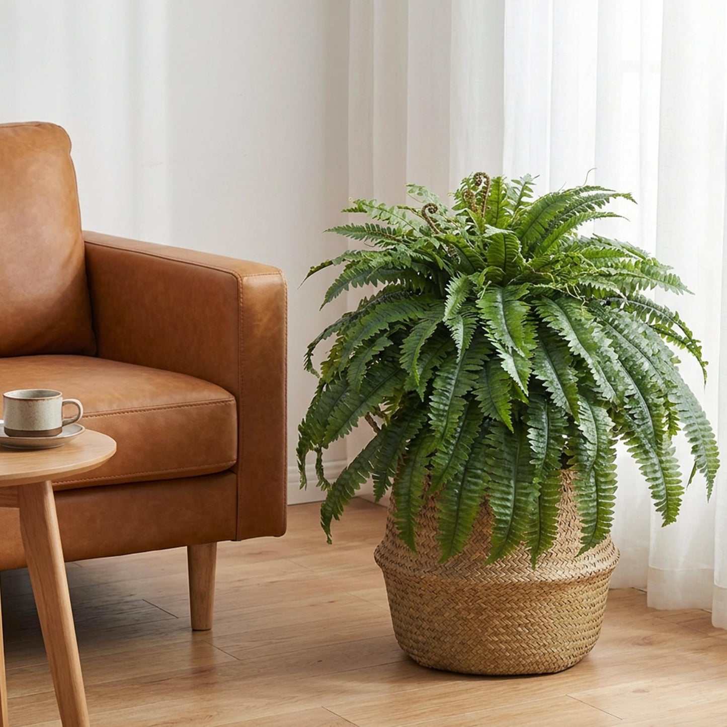 Cotlux Large Artificial Fern for Outdoors, 100 Branches Fake Ferns Artificial Plants, Large Faux Ferns Outdoor Plants, Suitable for Planter Garden Porch Living Room Decor