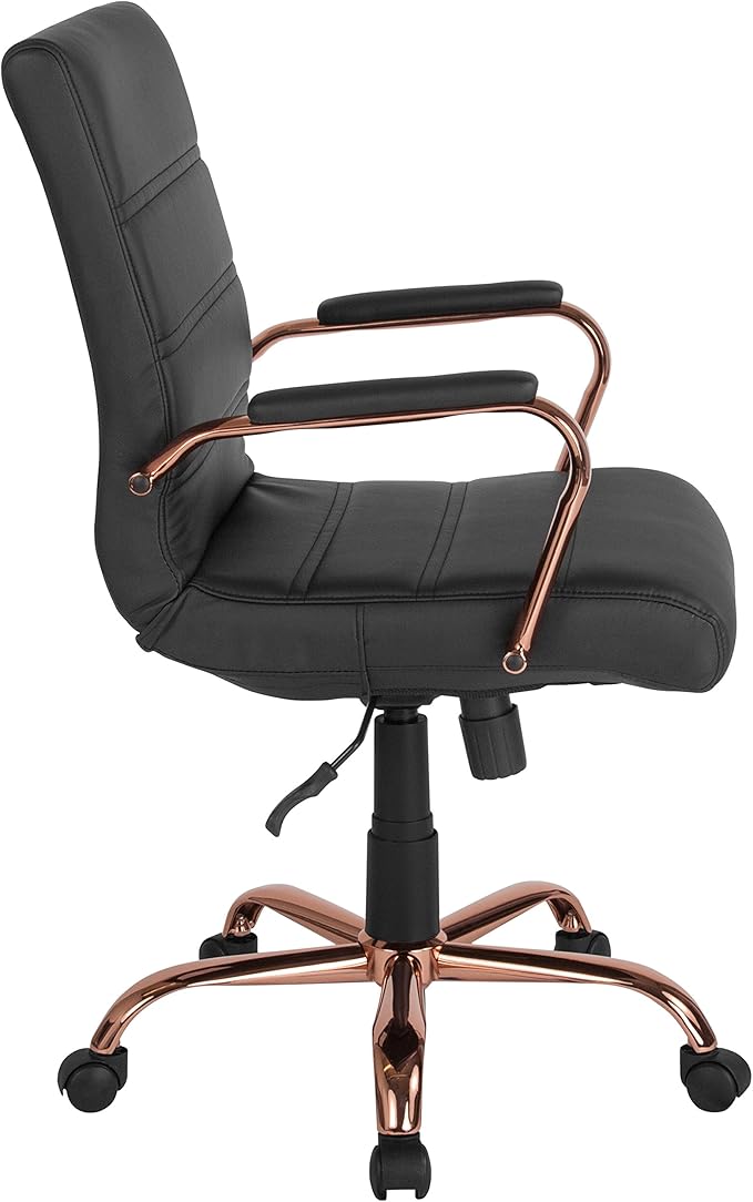Flash Furniture Whitney Mid-Back Swivel LeatherSoft Desk Chair