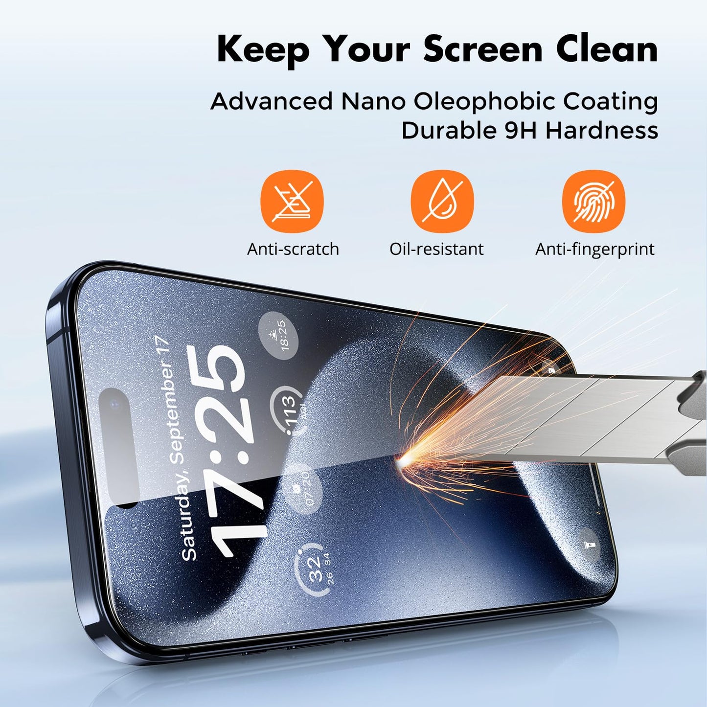 UNBREAKcable Shatterproof Tempered Glass Screen Protector for iPhone SE 2022/SE 2020, iPhone 8/7 [3-Pack] [99.99% HD Clear] [Easy Installation Frame] [9H Hardness][Bubble Free] for Apple 4.7''