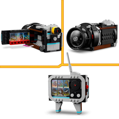 LEGO Creator 3in1 Retro Camera Toy to Video Camera to TV Set, Kids' Desk Decoration or Bedroom Accessories, Photography Gifts for Girls and Boys Aged 8 Plus Years Old Who Enjoy Creative Play 31147
