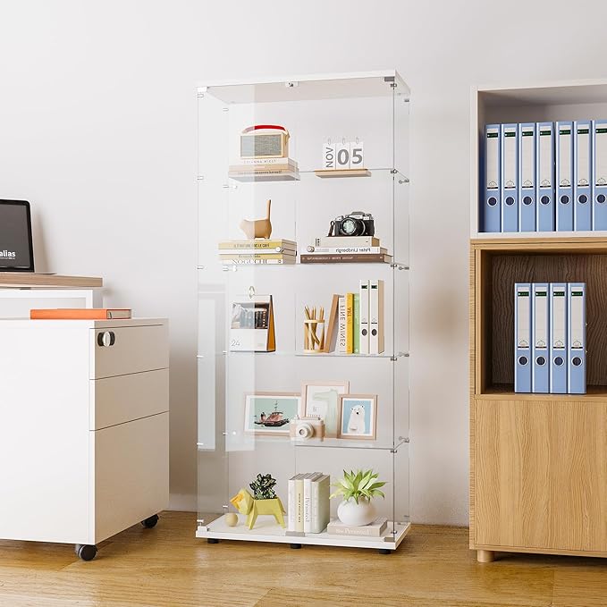 LFT HUIMEI2Y Glass Display Cabinet 5-Shelf