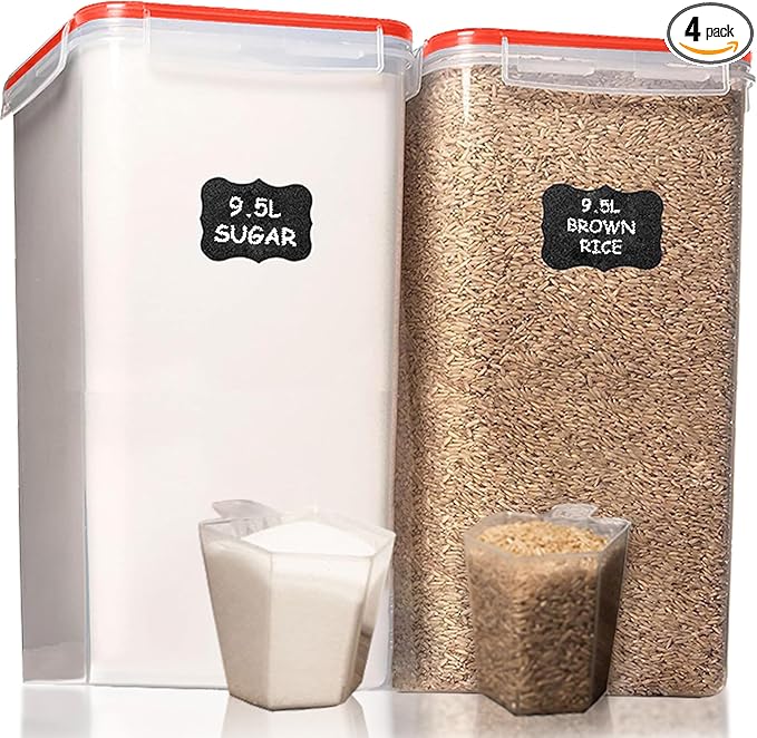 Shazo 2 PC Extra Large Bulk Food Storage Containers