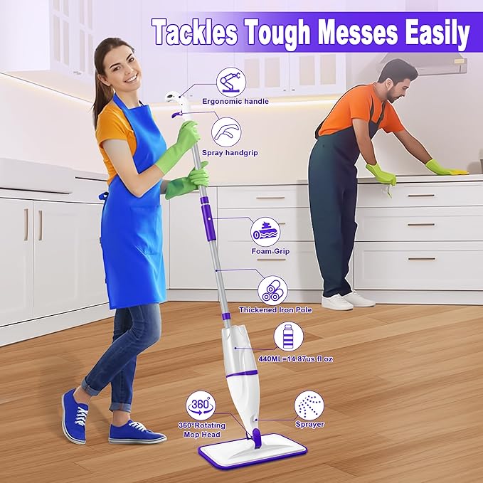Spray Mops for Hardwood Floor Cleaning: EXEGO Wet Mops