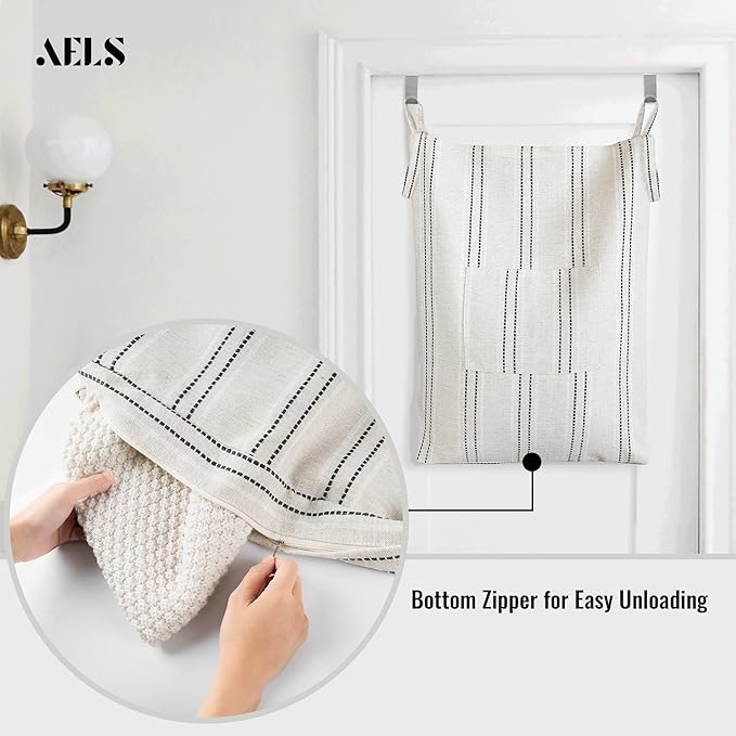 AELS Farmhouse Hanging Laundry Hamper