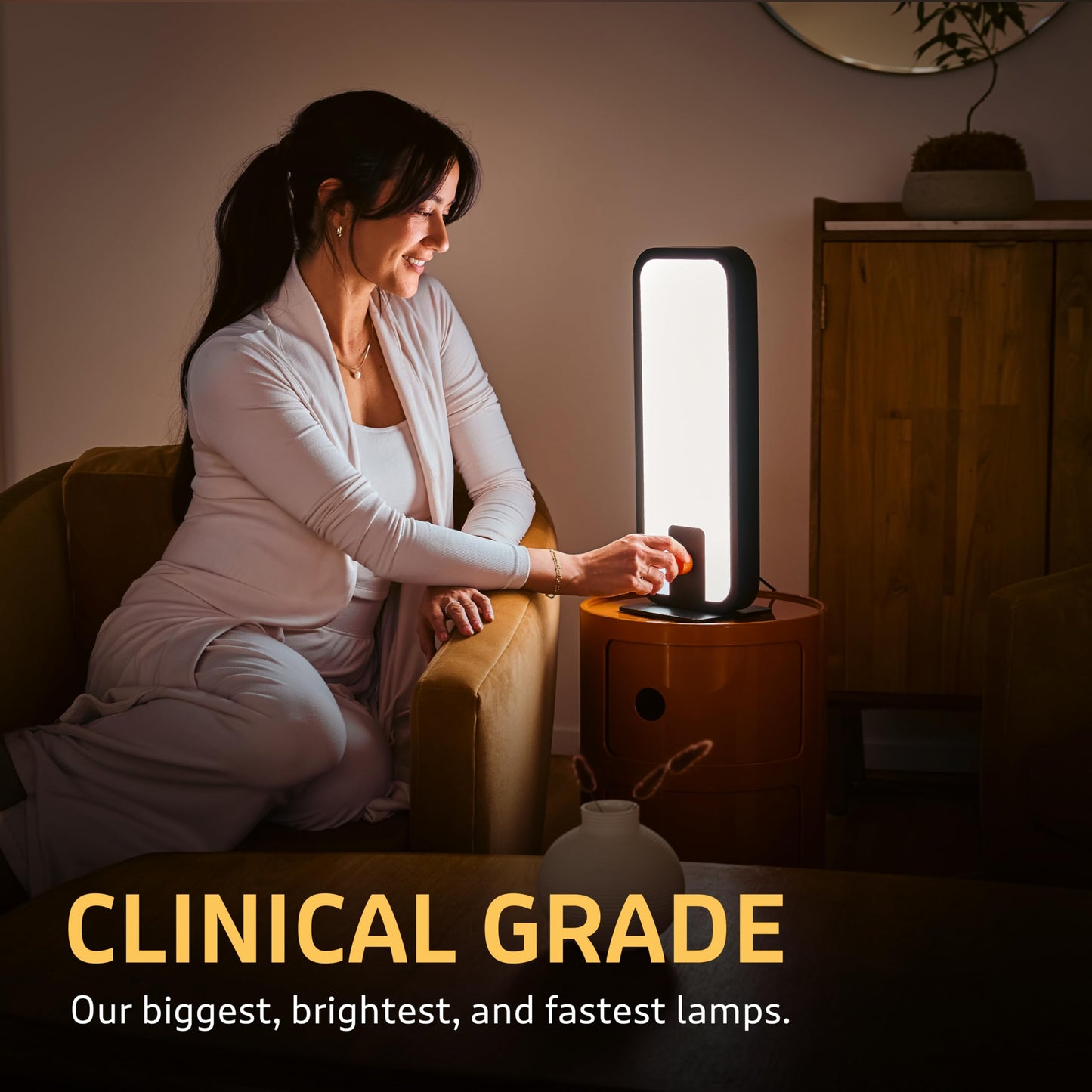 Circadian Optics Langham Clinical Grade Light Therapy Desk Lamp | 10,000 Lux at 12" | As Seen On Shark Tank | 5X Power & Brightness | Large 6" X 17" Light Panel | Improves Mood, Focus & Sleep