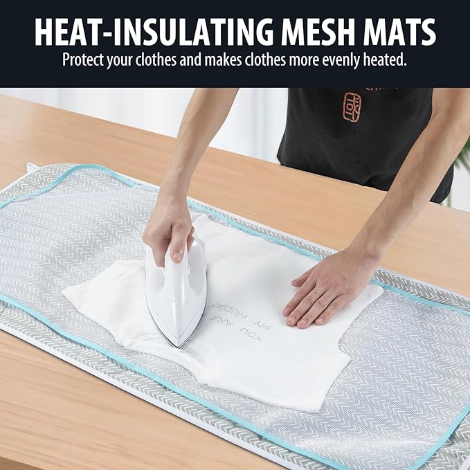 Seiritex Ironing Mat, Portable Ironing Pad 39.4 x 18.9 inch Table Top Iron