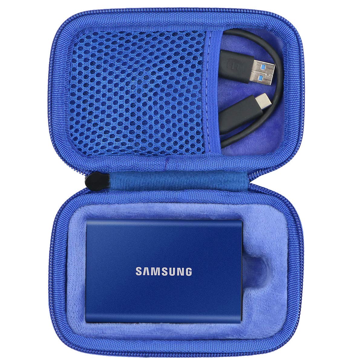 co2CREA Hard Storage Carrying Case for Samsung T7 Touch /T7 Portable State Drives 500GB 1TB 2TB External SSD Hard EVA Shockproof Storage Travel Bag