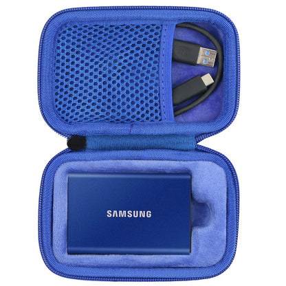 co2CREA Hard Storage Carrying Case for Samsung T7 Touch /T7 Portable State Drives 500GB 1TB 2TB External SSD Hard EVA Shockproof Storage Travel Bag