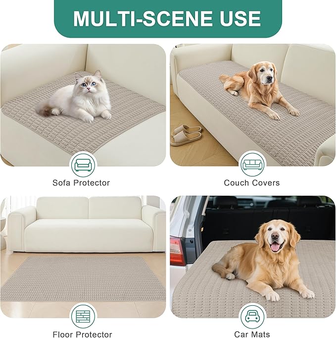 Foxdecor Couch Cover Sofa Covers Washable, Dog Bed Cover Couch Covers